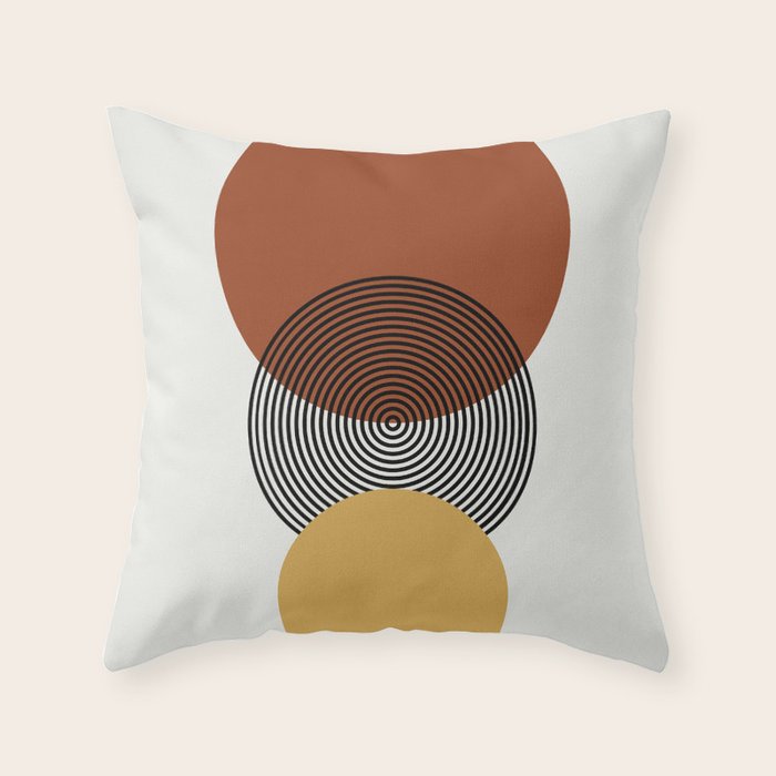 minimalist retro  Throw Pillow Gallery Image 6