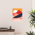 Abstract mountain nature landscape art Poster Gallery Image 2
