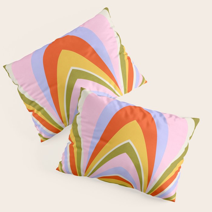 Candy Paint: Sunrise | Mid Century Retro Edition Pillow Sham Gallery Image 1