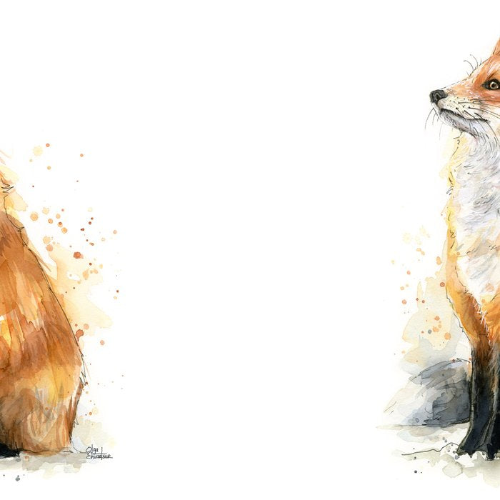 Fox Watercolor Red Fox Painting Coffee Mug Gallery Image 2