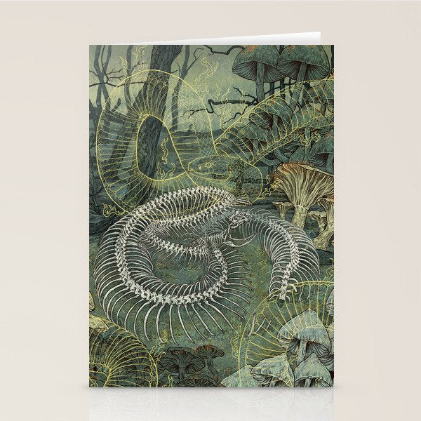 Green Bone Stationery Card Gallery Image 1