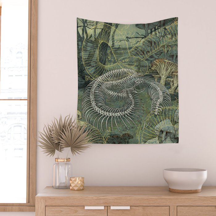 Green Bone Wall Tapestry Gallery Image 2