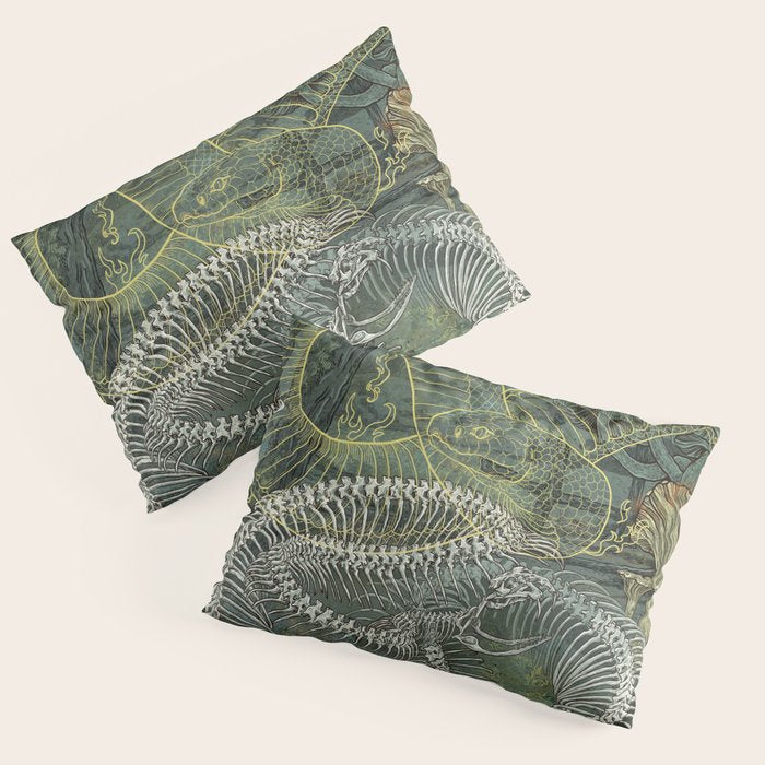Green Bone Pillow Sham Gallery Image 1