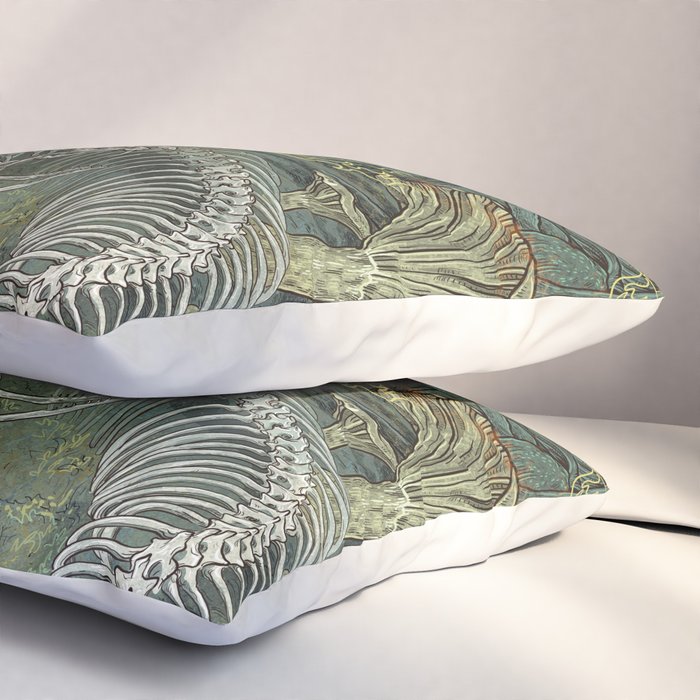 Green Bone Pillow Sham Gallery Image 3
