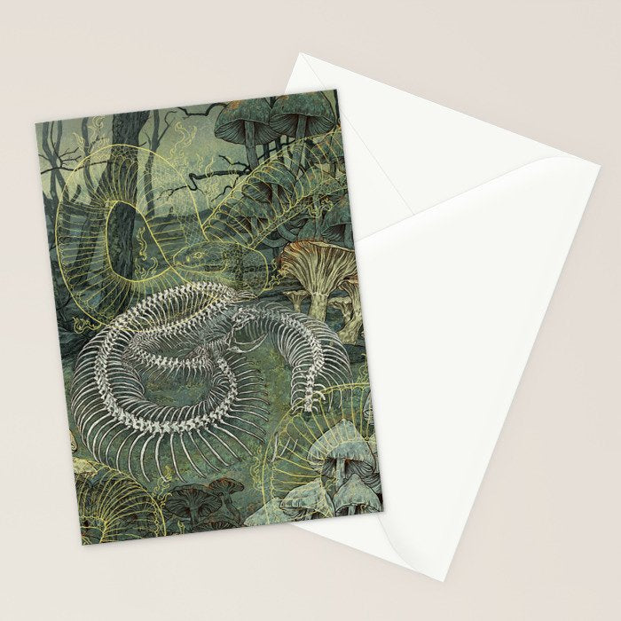 Green Bone Stationery Card Gallery Image 2