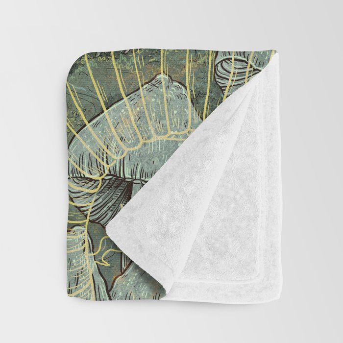 Green Bone Throw Blanket Gallery Image 3
