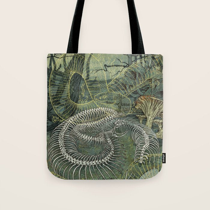 Green Bone Tote Bag Gallery Image 1
