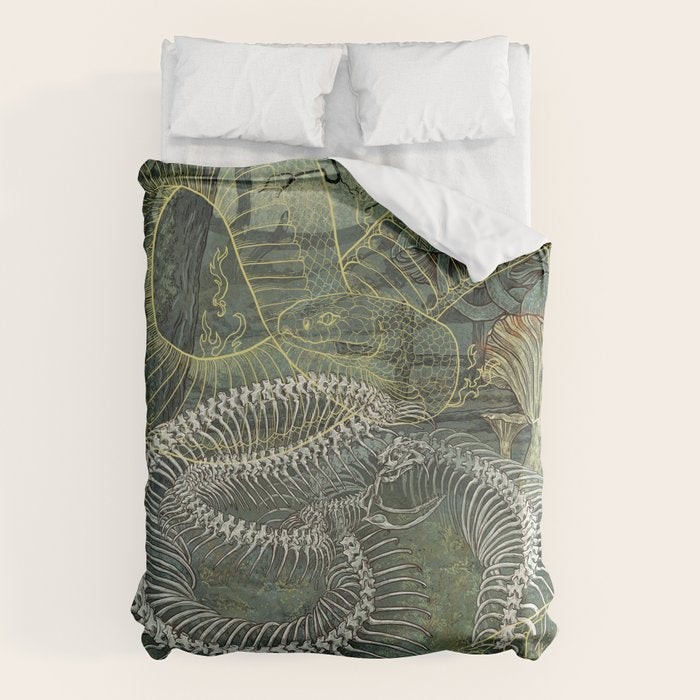 Green Bone Duvet Cover Gallery Image 1