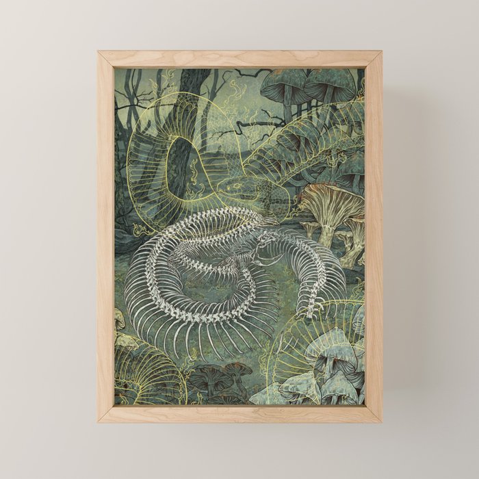 Green Bone Mini Art Print Gallery Image 1