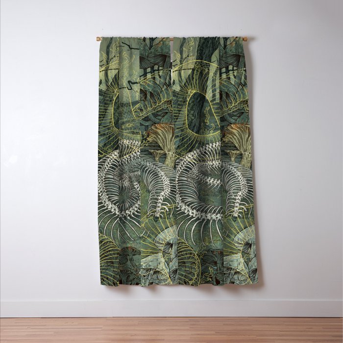 Green Bone Window Curtain Gallery Image 3