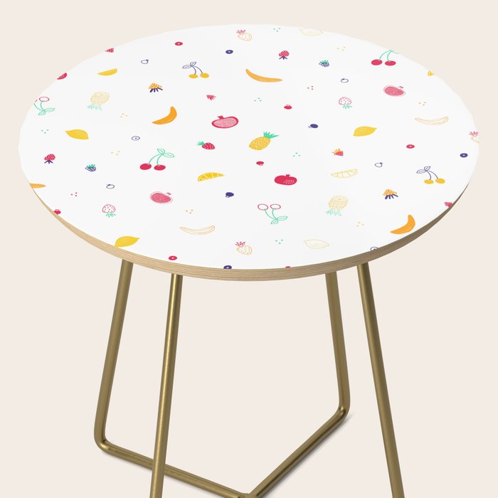 Ditsy Fruity Doodles Side Table Gallery Image 2