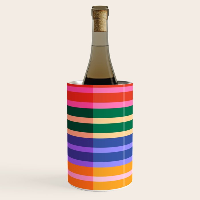 Color Block Stripes Wine Chiller Gallery Image 3