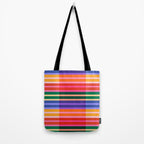Color Block Stripes Tote Bag Gallery Image 2