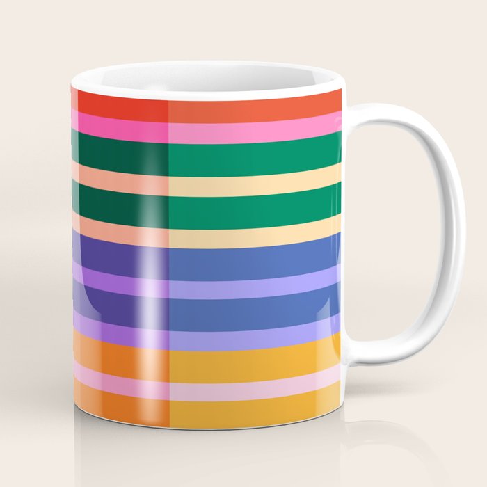 Color Block Stripes Coffee Mug Gallery Image 1