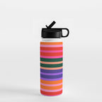 Color Block Stripes Water Bottle Gallery Image 1