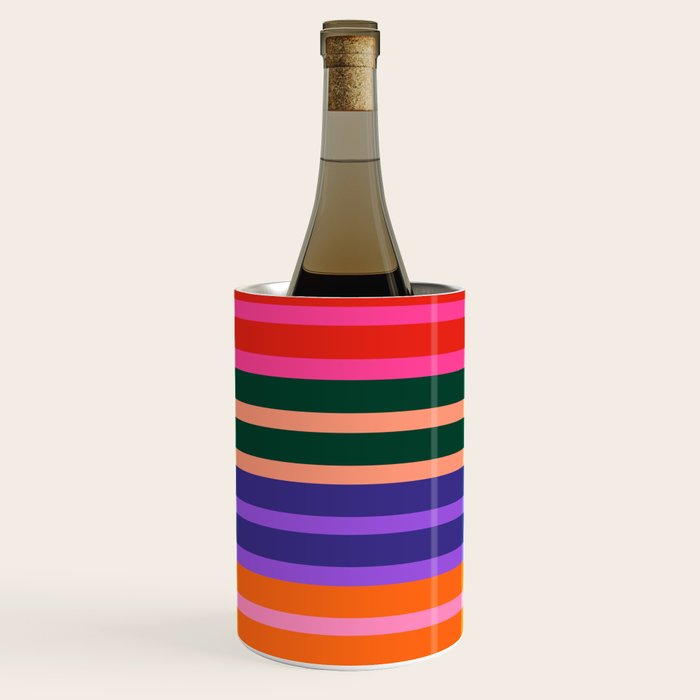 Color Block Stripes Wine Chiller Gallery Image 1
