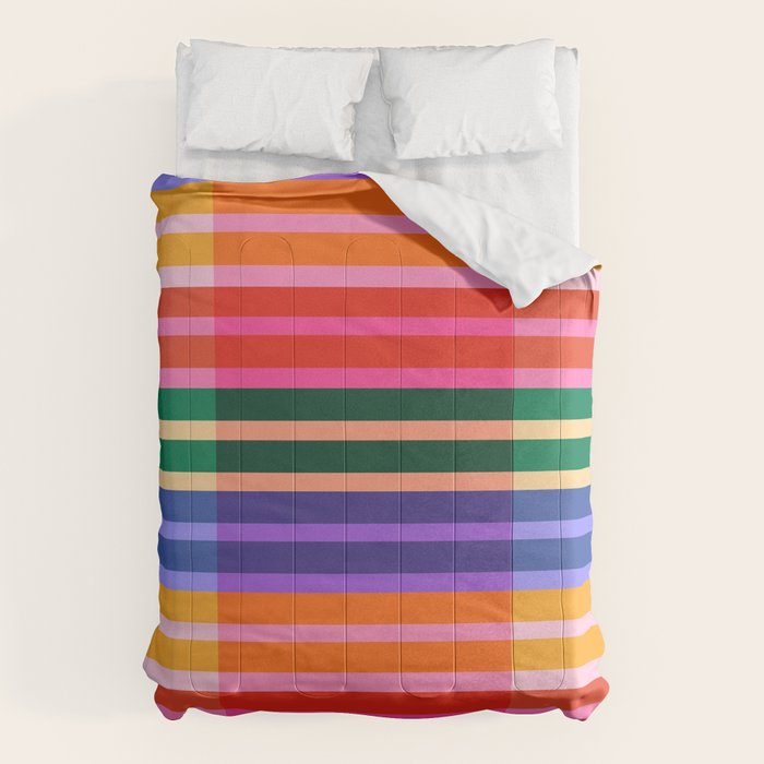 Color Block Stripes Comforter Gallery Image 6