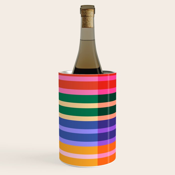 Color Block Stripes Wine Chiller Gallery Image 2