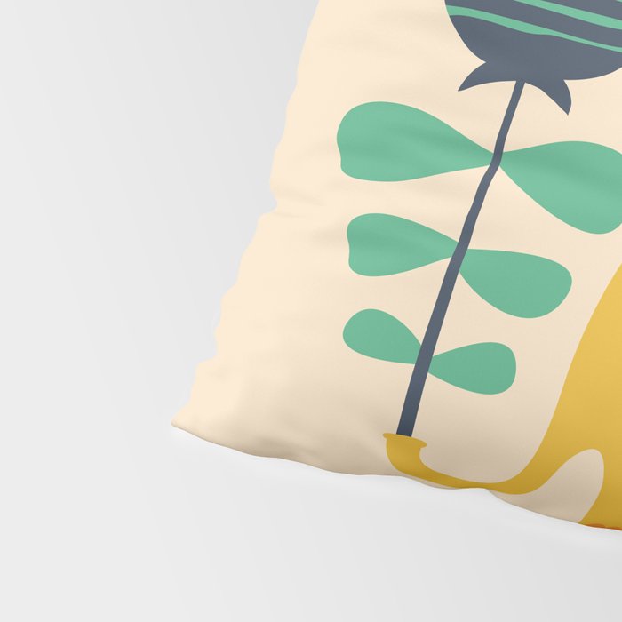 Elephant with giant flower Pillow Sham Gallery Image 4