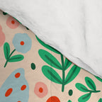 Whimsical Floral - colorful garden  Comforter Gallery Image 4