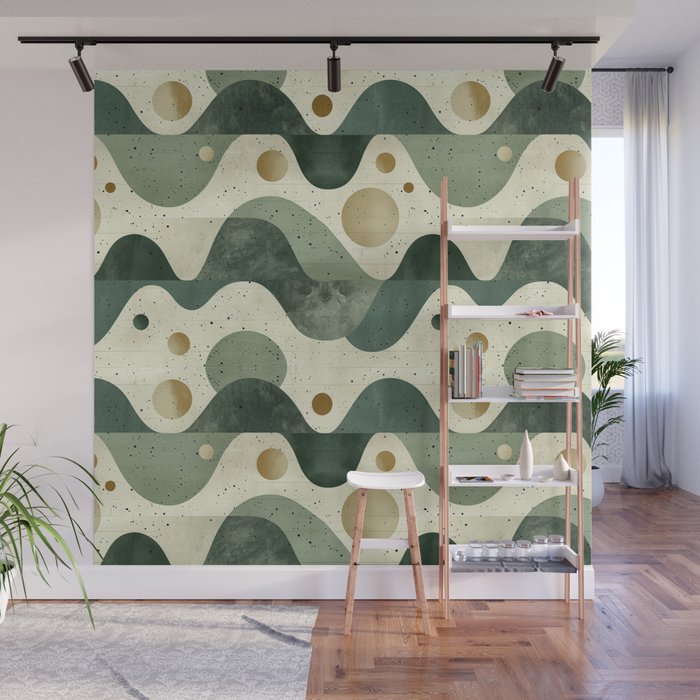 Groovy Sage Wall Mural Gallery Image 1