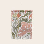 Modern Chalk still life with flowers and fern Wall Hanging Gallery Image 1