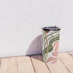 Modern Chalk still life with flowers and fern Travel Mug Gallery Image 4