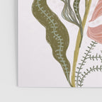 Modern Chalk still life with flowers and fern Poster Gallery Image 3
