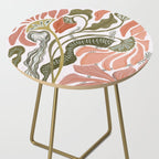 Modern Chalk still life with flowers and fern Side Table Gallery Image 2
