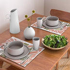 Modern Chalk still life with flowers and fern Placemat Gallery Image 2