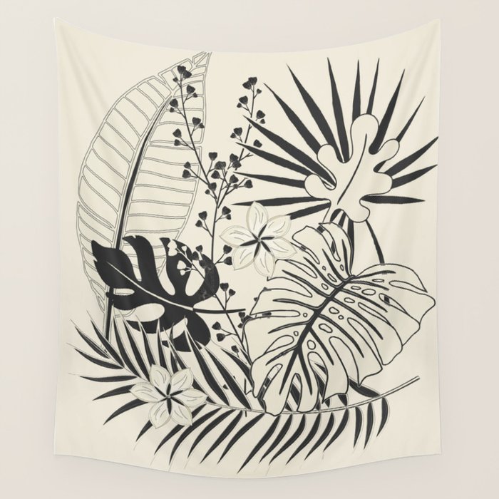 Minimal Botanica 2 Wall Tapestry Gallery Image 4