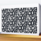 Witchy Things In Black And White Wall Mural Gallery Image 2