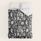 Witchy Things In Black And White Comforter Gallery Image 6