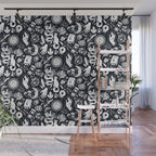 Witchy Things In Black And White Wall Mural Gallery Image 1