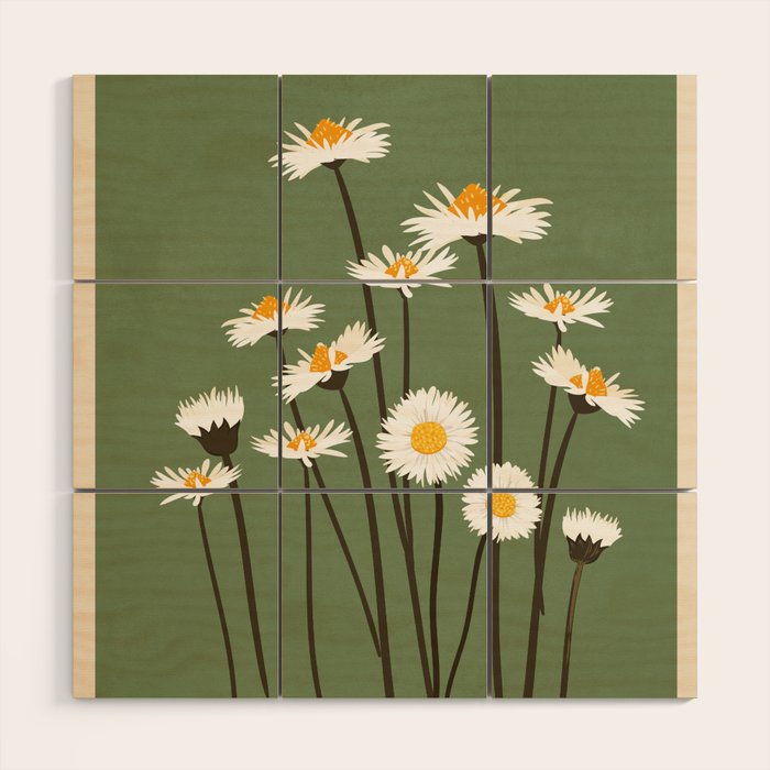 Little Flowers 2 Wood Wall Art Gallery Image 1