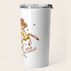 Funny Cowgirl On A Horse Travel Mug Gallery Image 2