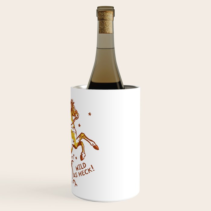 Funny Cowgirl On A Horse Wine Chiller Gallery Image 3