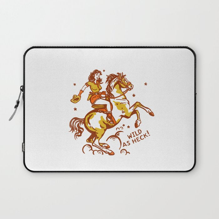 Funny Cowgirl On A Horse Laptop Sleeve Gallery Image 1