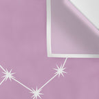 Virgo Zodiac Star Constellation Line Art Pastel Lilac Wall Tapestry Gallery Image 3