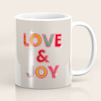 LOVE & JOY Festive Letters Coffee Mug Gallery Image 1