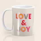 LOVE & JOY Festive Letters Coffee Mug Gallery Image 3