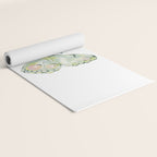 Exquisite Light Green Watercolour Butterfly Yoga Mat Gallery Image 2