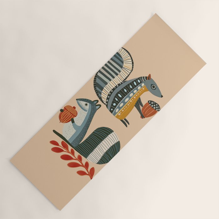 Little Forest Friends Yoga Mat Gallery Image 1
