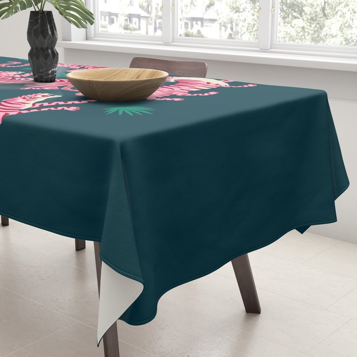 Night Race: Pink Tiger Edition Tablecloth Gallery Image 3
