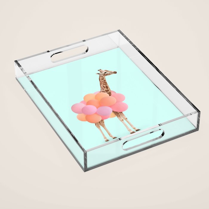 GIRAFFE PARTY Acrylic Tray Gallery Image 1