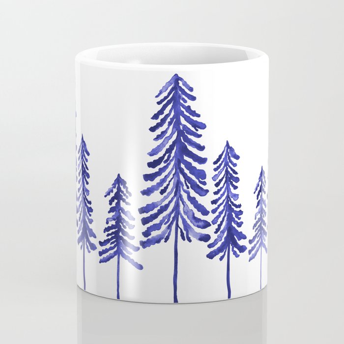 Pine Trees - Navy Coffee Mug Gallery Image 4
