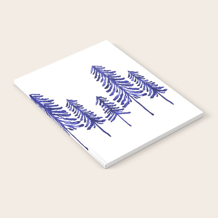 Pine Trees - Navy Notebook Gallery Image 1