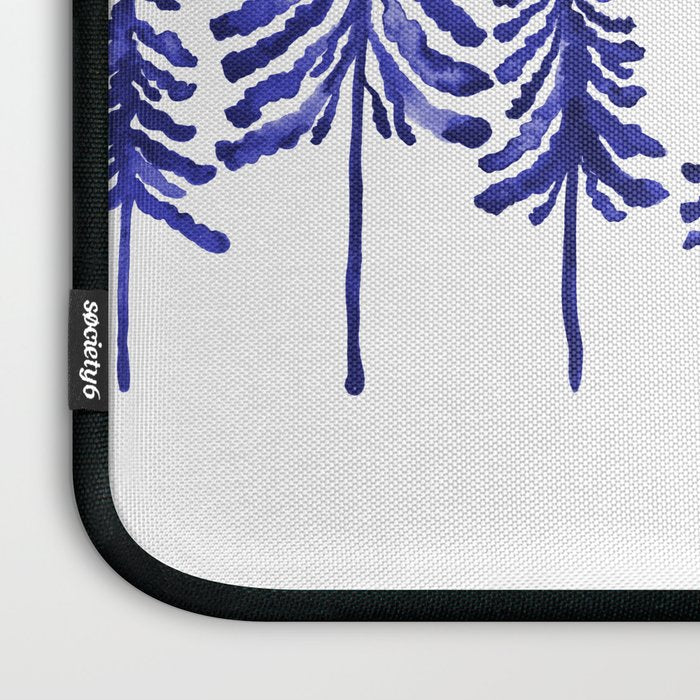 Pine Trees - Navy Laptop Sleeve Gallery Image 3