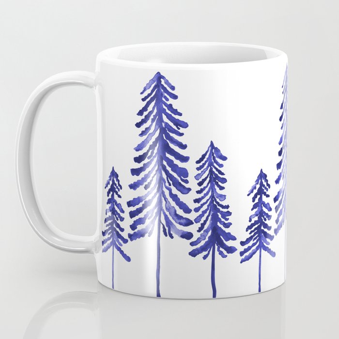 Pine Trees - Navy Coffee Mug Gallery Image 3