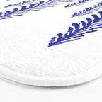 Pine Trees - Navy Bath Mat Gallery Image 3